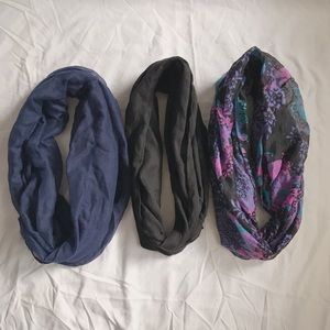 3 Piece Infinity Scarf Bundle